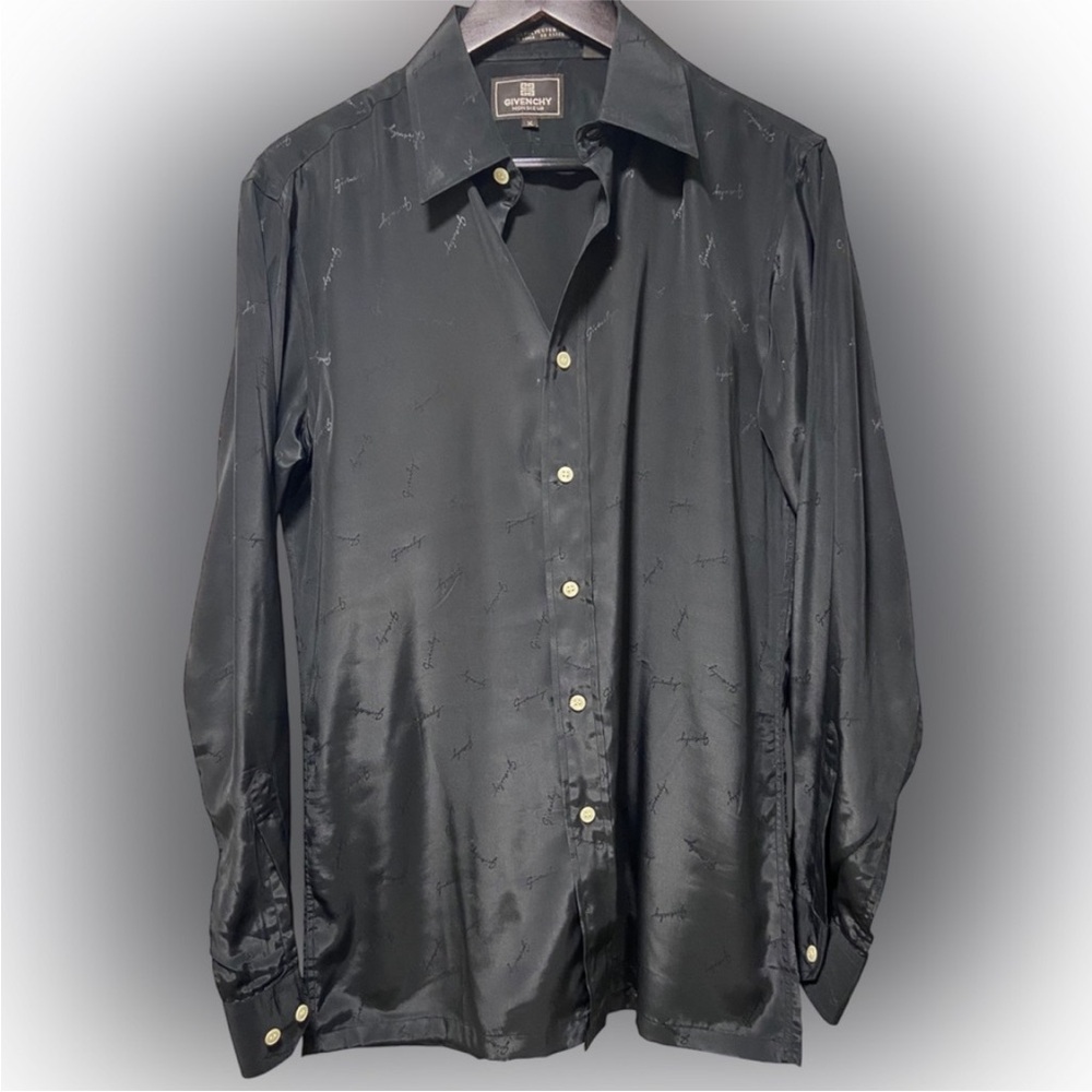 Givenchy Print Black Dress Shirt - Medium